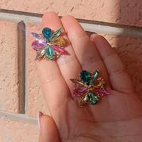 Orecchini a con strass leggeri e super luminosi