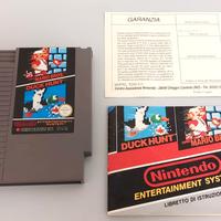 Duck Hunt e Super Mario Bros per Nes con manuali