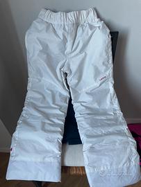 Pantalone sci bianco
