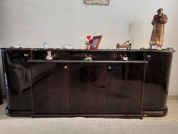 Madia/credenza in legno mogano lucido - elegante