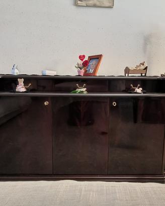Madia/credenza in legno mogano lucido - elegante