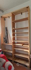Scaffale in legno Massello 