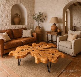 tavolino da salotto in legno di ulivo🌳