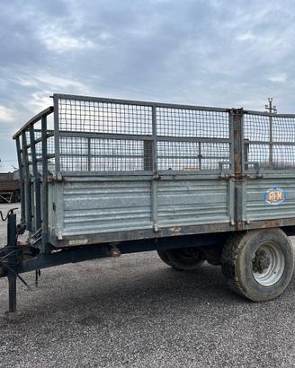 Rimorchio agricolo 1 asse Rem- trilaterale- 60q