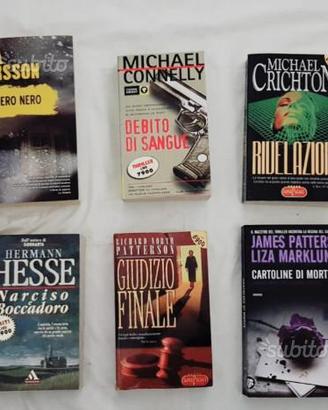 Libri di narrativa, gialli, romanzi, thriller