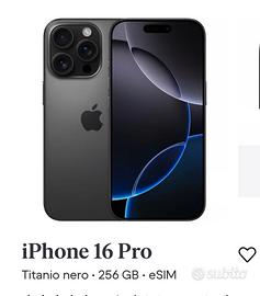 Iphone 16 pro 256 gb