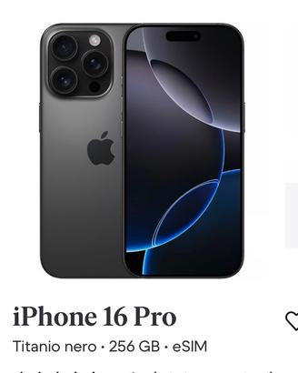 Iphone 16 pro 256 gb