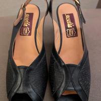 Sandali Susetta Blu Cuoio Made in italy