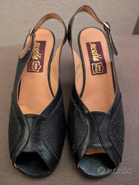 Sandali Susetta Blu Cuoio Made in italy