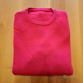 Maglione Pullover Rosso Uomo taglia 50 M