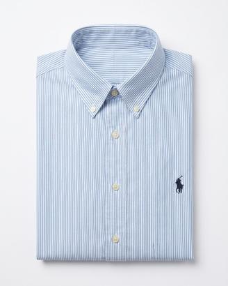 Camicia Ralph Lauren a Righe Bianche e Blu 