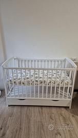 Lettino Trasformabile bimbo 0-3 anni con cassetto