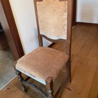 Sedie vintage stile liberty