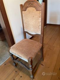 Sedie vintage stile liberty