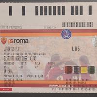 BIGLIETTO SERIE A ROMA-JUVE 1-4 19.11.2005