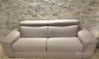 Coppia Divani Beige + Divano Letto 244 cm
