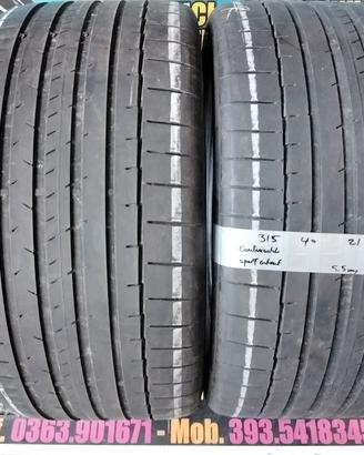 2 gomme usate continental 315 40 21 111y estive 