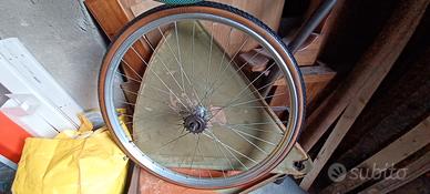 Ruota post completa 26" freno bacchetta