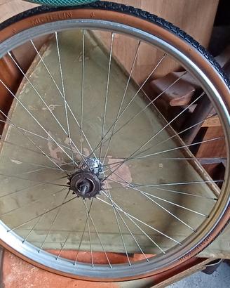Ruota post completa 26" freno bacchetta
