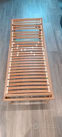 Reti singole in legno sollevamento testa e piedi