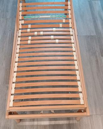 Reti singole in legno sollevamento testa e piedi
