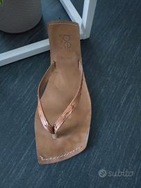 Infradito in vero cuoio num. 39 Be Sax