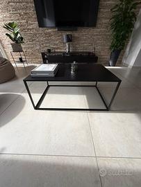 Tavolino moderno in ferro colore nero