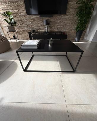 Tavolino moderno in ferro colore nero