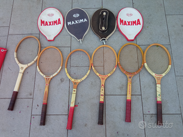 6 racchette tennis vintage maxima