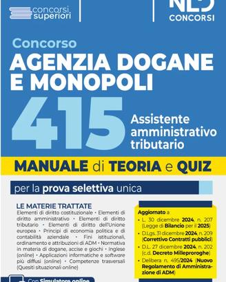 Concorso Agenzia Dogane e Monopoli