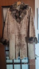 Cappotto pelle montone con pelliccia