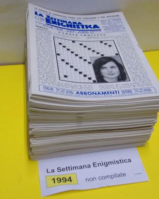 LA SETTIMANA ENIGMISTICA, anno 1994, NON compilati