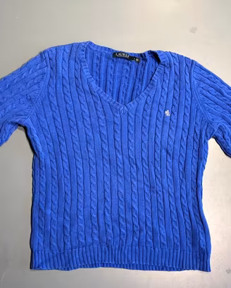 Maglione trecciato Lauren Ralph Lauren - Blu Elett