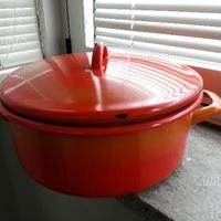 Pentola smaltata rossa