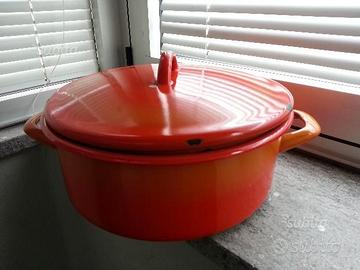Pentola smaltata rossa