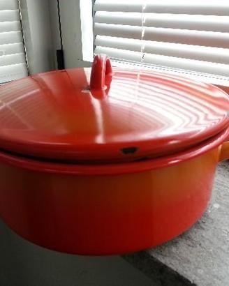 Pentola smaltata rossa