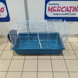 GABBIA CONIGLIO BLU BIANCA