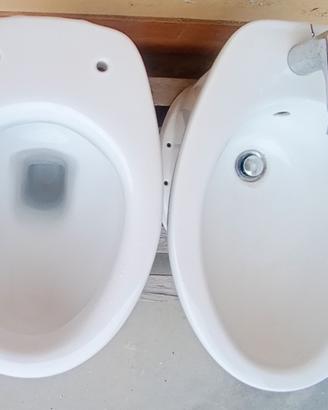 WC e bidet con miscelatore - alti