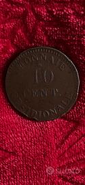 10 centimes napoleone I 1814. F.130A/2