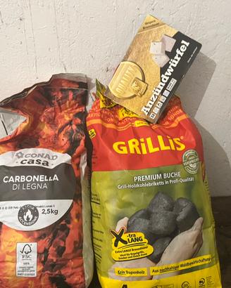 Barbecue piu kg.  6,5 carbonella e diavolina