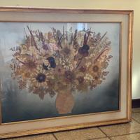 COMPOSIZIONE FLOREALE  IN QUADRO