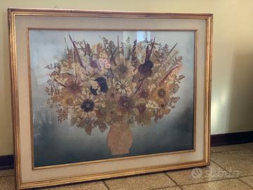COMPOSIZIONE FLOREALE  IN QUADRO