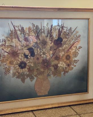 COMPOSIZIONE FLOREALE  IN QUADRO