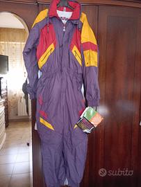 Tuta da  sci neve maschile+ fascia + guanti 