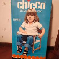 Sedia seggiola Chicco in legno vasino