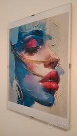 Poster con cornice: “Sguardo Astratto”