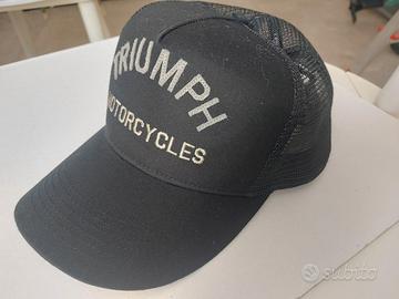 Cappellino unisex Triumph nero con visiera