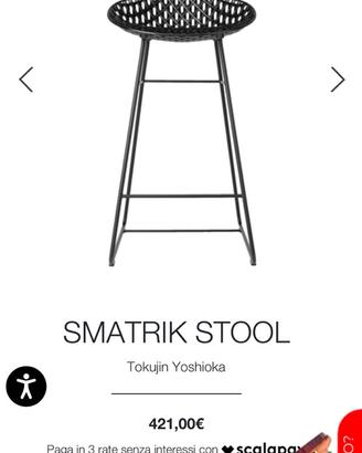 Sgabello Kartell Smatrik stool