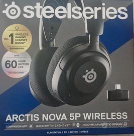 Cuffie steelsseries arctis nova 5p wireless