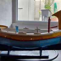 Modellino in legno barca pesca siciliana